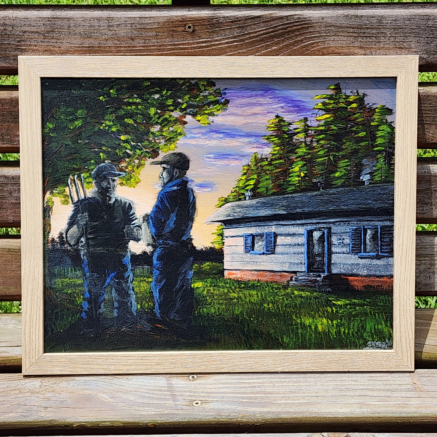 Men Burning in the Yard