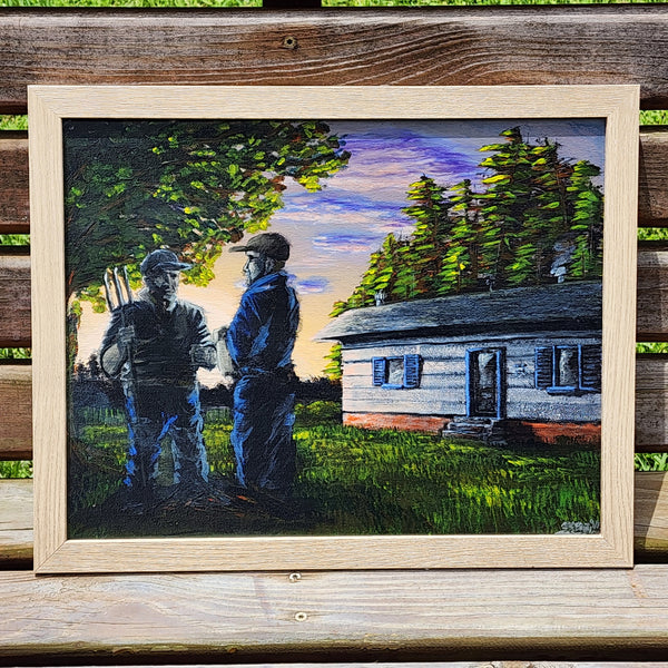 Men Burning in the Yard