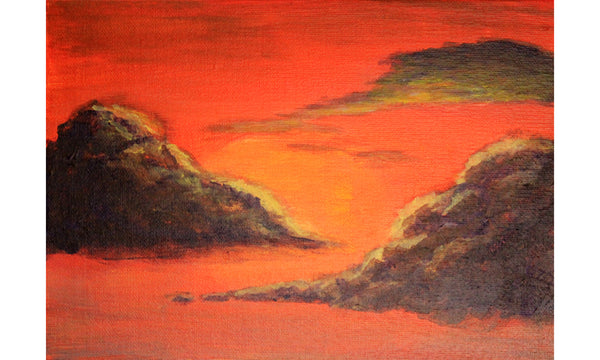 A Fiery Sunset